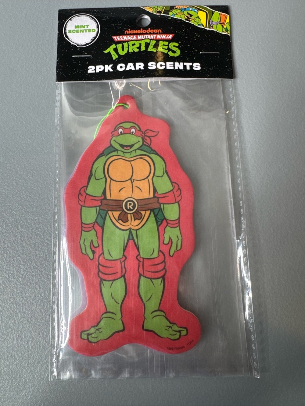 Nickelodeon Teenage Mutant Ninja Turtles Raphael Mint Scent Car Air Freshener